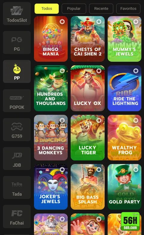 Chuva de Bônus 56h nos slots