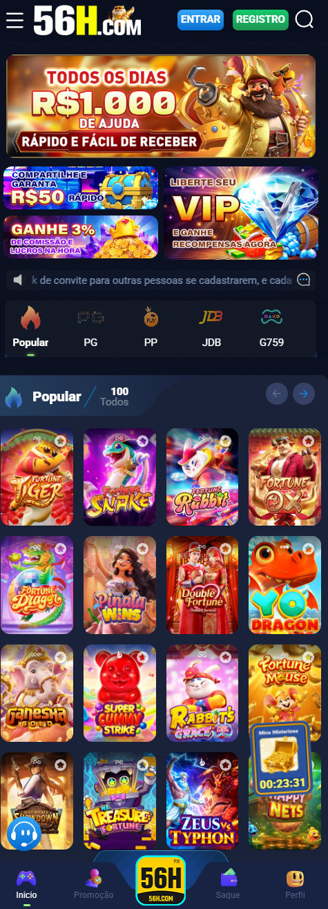 56h.com Destaque LAZER Digital Apostas Premium Brasil